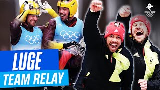 Luge  Team Relay  Full Replay  Beijing2022 [upl. by Ameekahs]