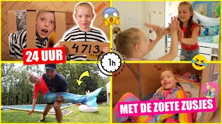 1 UUR NIEUW DE LEUKSTE 24 UUR CHALLENGES met DE ZOETE ZUSJES In de Gevangenis ♥DeZoeteZusjes♥ [upl. by Ylenats794]