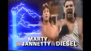 Marty Jannetty vs Diesel Wrestling Challenge Nov 21st 1993 [upl. by Filmer]