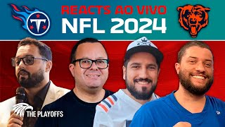 BEARS X TITANS estreia de CALEB WILLIAMS  REACT NFL AO VIVO SEM IMAGENS [upl. by Liagibba]