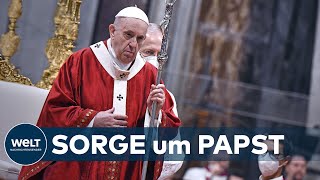 VATIKAN Papst Franziskus für DarmOP ins Krankenhaus eingeliefert  WELT Thema [upl. by Lleynod83]