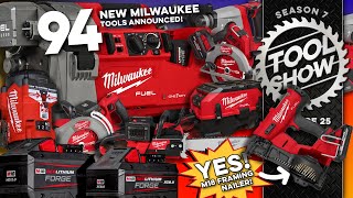 94 NEW Milwaukee Power Tools announced at PIPELINE This is the TOOL SHOW [upl. by Kitarp]