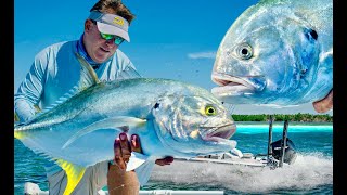 JACK CREVALLE CRAZINESS on TOPWATER LURES in the FLORIDA KEYS  FISHING  Saltwater Experience TV [upl. by Anirehc92]