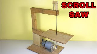 How to make SCROLL SAW machine at home [upl. by Cestar]