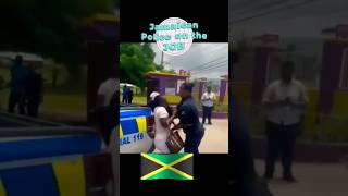 Jamaican 🚔 and a Jamaican woman go at it🇯🇲🫣 jamaica socialmedia jcf shortfeed police shorts [upl. by Alleul]