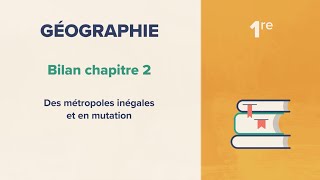 Des métropoles inégales et en mutation Géographie 1re [upl. by Anatolio]