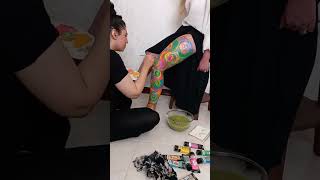 body painting part 2  Step By Step  Body Painting Tutorial BodyPainting body BodyArt [upl. by Jacobsohn902]