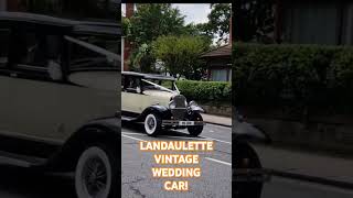 LANDAULETTE VINTAGE WEDDING CAR landaulette vintagecars viralshorts teambgm [upl. by Leanora]