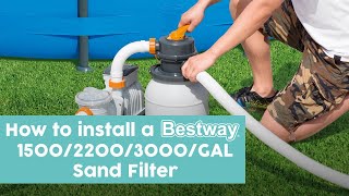 Bestway 1500／2200／3000GAL Sand Filter Install [upl. by Beshore]