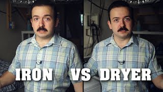 Clothes Iron VS Dryer For Removing Wrinkles [upl. by Lonnie170]