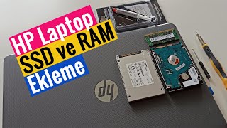 HP Laptop SSD ve RAM Takma  Termal Macun Değişimi  HP SSD and RAM Upgrade [upl. by Rochell355]