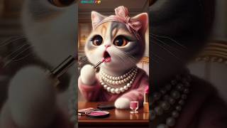 Makeup wali I nahin hai 🌿💕 short makeupcartoon makeup cat billimakeup yt [upl. by Ocirderf155]