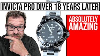 Invicta Pro Diver after 18 YEARS Craziest Dive Watch Value Ever [upl. by Amalbergas]