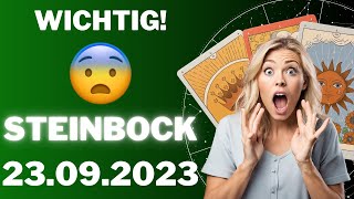 STEINBOCK ♑️💡 LEBENSVERÄNDERNDER TIPP 🔮 Horoskop  23September 2023 steinbock tarot [upl. by Garth]