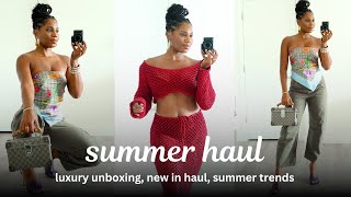 ☀️ LUXURY SUMMER FASHION HAUL Christian Louboutin The RealReal amp Revolve ☀️ [upl. by Seraphina]