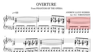 Phantom of the Opera Overture  Piano sheet [upl. by Elmira572]