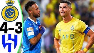 Al Nassr vs Al Hilal 43  RONALDO vs NEYMAR  All Goals and Highlights 2023 [upl. by Sybil]