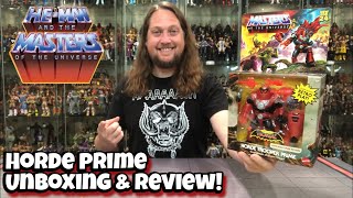 Horde Prime Masters of the Universe Unboxing amp Review [upl. by Grube307]