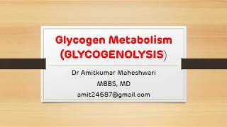 Glycogenolysis  Regulation of Glycogen Metabolism  NEET PG  Dr Amit Maheshwari [upl. by Johanan]