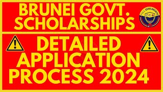 STEP BY STEP APPLICATION GOVERNMENT OF BRUNEI DARUSSALAM SCHOLARSHIP 20242025 HOW TO WIN IT 100 [upl. by Eiclud]