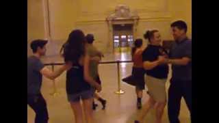 Contra Dance Flash Mob in Grand Central [upl. by Asilam]