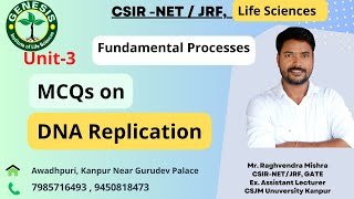 MCQs on DNA Replication  CSIRNET Life Sciences  20232024  Genesis Institute of Life Sciences [upl. by Ahsienod139]