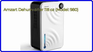 REVIEW 2024 Amzart Dehumidifier 118 oz Model 980 ESSENTIAL details [upl. by Susejedairam805]