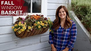 Fall Window Basket  Garden Answer [upl. by Sidnal]