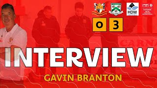 INTERVIEW  Gavin Branton after North Ferriby H [upl. by Adiam]