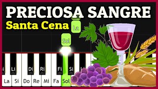 PRECIOSA SANGRE Sangre que me da la Paz Piano Tutorial  Acordes  Alabanza de Adoración Fácil [upl. by Libbi]