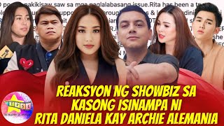 Reaksyon ng Showbiz sa Kasong Isinampa ni Rita Daniela kay Archie Alemania [upl. by Assiram]