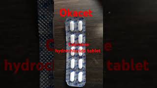 Cetrizene tablet okacet cetrizine pharmacist vitamincapsule pharmacyindia tablet short viral [upl. by Ulani]