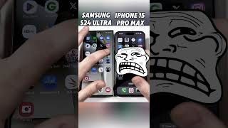 iPhone 15 Pro Max vs Samsung S24 Ultra ⚡ Speed Test Showdown Whos Real King 👑😱🔥Shortsviralvideo [upl. by Odnalor]