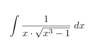 Integral of 1xsqrtx31 substitution [upl. by Eiramenna]