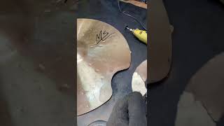 Parte 2 Ride Orion MS processo de corte e acabamento music luthier cymbals manutenção work drun [upl. by Noda]