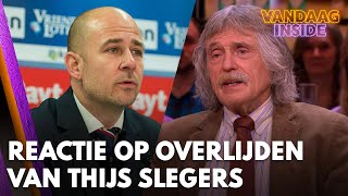 Vandaag Insidetafel reageert op overlijden Thijs Slegers  VANDAAG INSIDE [upl. by Simmie]