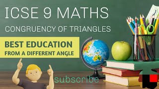 ICSE 9 MATHS CONGRUENCY OF TRIANGLES Likesubscribeshare♥️ [upl. by Ladnik]