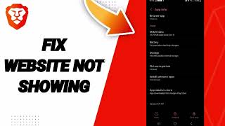 How To Fix Website Not Showing On Brave Private Web BrowserVPN App [upl. by Ennasor238]