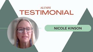 Alumni Testimonial  Nicole Kinson  MA Marriage amp Family Therapy [upl. by Atinuhs]