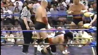 Hardliners Dick Murdoch amp Dick Slater vs Rikki Nelson amp Joey Maggs 19910721 [upl. by Evyn]