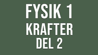 Fysik 1  Krafter del 2 [upl. by Enait]