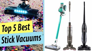 ✅Best Stick Vacuum Vacuum Cleaner Top 5 Review [upl. by Eugeniusz]