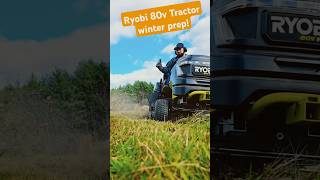 Ryobi 80v Tractor winter prep ryobitools diy winter homedepot [upl. by Ozmo747]