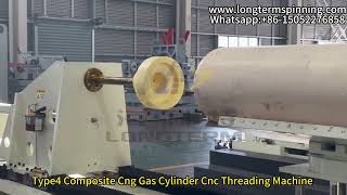 Type4 Composite Cng Gas Cylinder Cnc Threading Machine [upl. by Lepp]