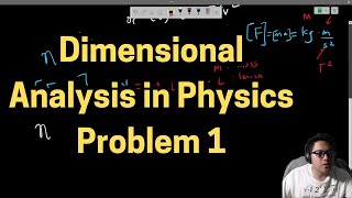 Dimensional Analysis in Physics  Problem 1  Drag Force on a Sphere in a Viscous Fluid [upl. by Nataniel]