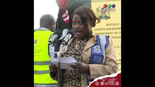 Machakos Governor Wavinya Ndeti launches 44 Km Katangi Kithimani Road [upl. by Swainson425]