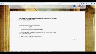 Not able to ping hostname but IP address is working in windows server 2012 [upl. by Modestia]