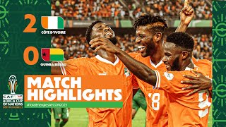 HIGHLIGHTS  Côte dIvoire 🆚 GuineaBissau TotalEnergiesAFCON2023  MD1 Group A [upl. by Yaron]