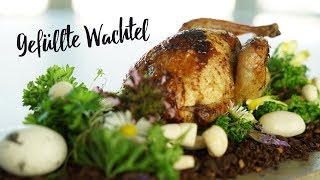 Gefüllte Wachtel selbst zubereiten Gourmondo Food Studio [upl. by Hendel]