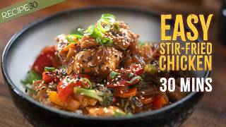 Your Goto Easy StirFried Chicken Meal Asian Style [upl. by Eymaj]